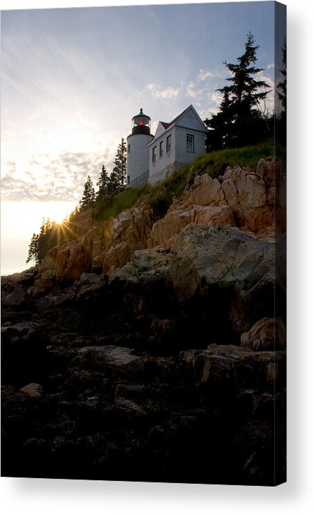 Lighthouse Acrylic Print featuring the photograph Bass Harbor Lighthouse 1 by Brent L Ander