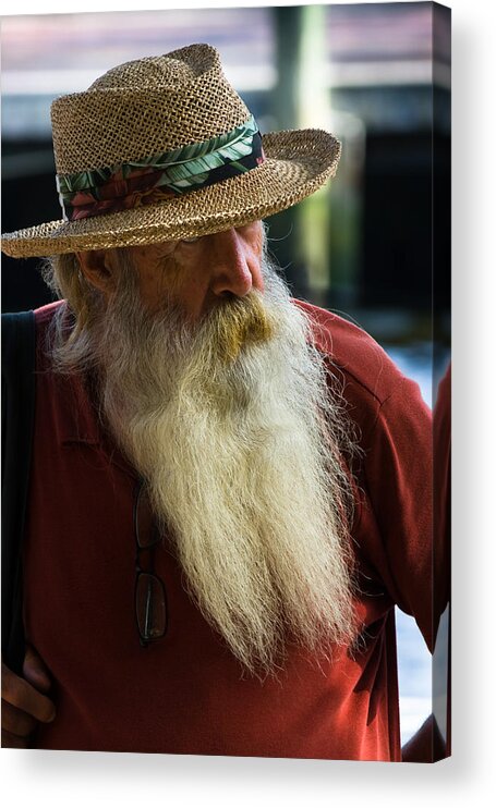 Beard Acrylic Print featuring the photograph Bearded Man by Ed Gleichman