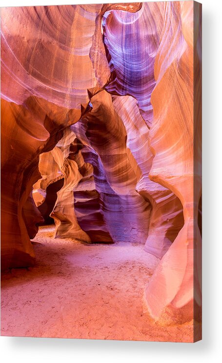 Antelope Canyon Acrylic Print featuring the photograph Beautiful Antelope Canyon by Pierre Leclerc Photography