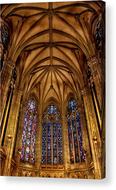St. Patrick's Cathedral Acrylic Print featuring the photograph Bejeweled by Jessica Jenney