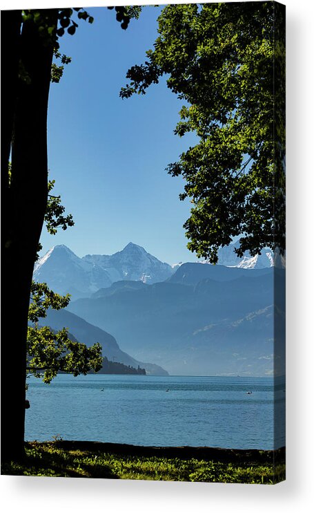 Eiger Acrylic Print featuring the photograph Bernese Oberland by Andy Myatt