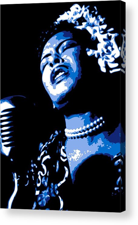 Billie Holiday Acrylic Print featuring the digital art Billie Holiday by DB Artist