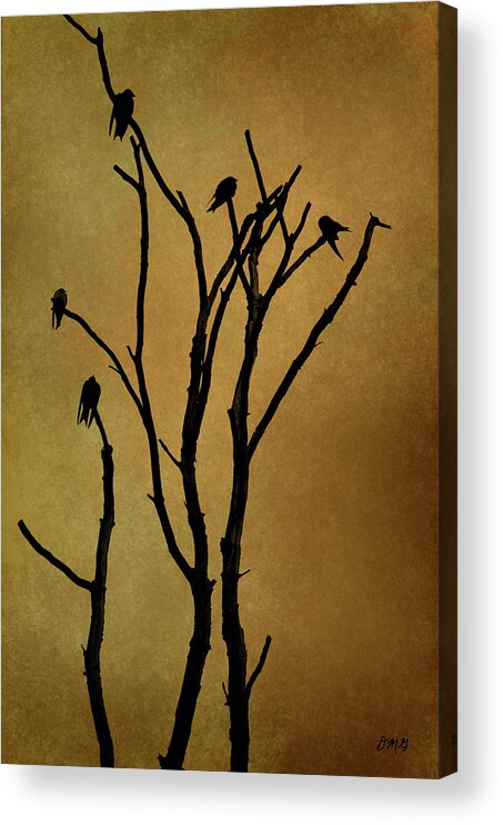 Birds Acrylic Print featuring the photograph Birds in Tree by David Gordon