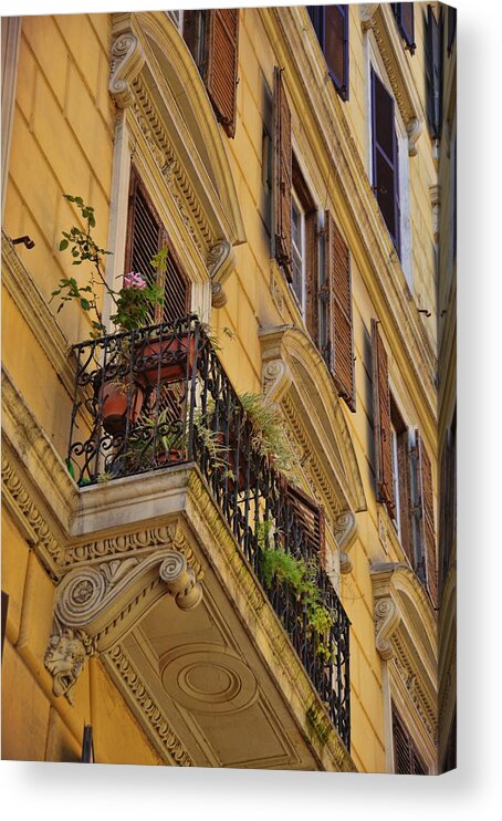 Area Acrylic Print featuring the photograph Blooming Balcony by JAMART Photography