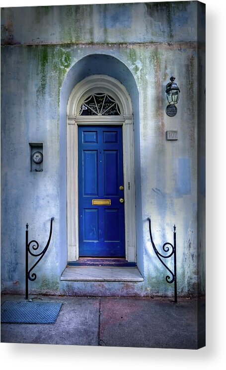 Door Acrylic Print featuring the photograph Blue Door by Harriet Feagin