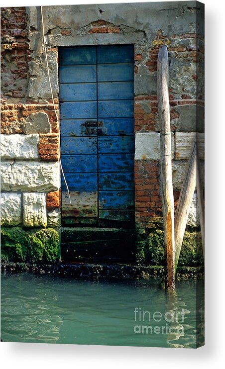 Venice Acrylic Print featuring the photograph Blue Door in Venice by Michael Henderson