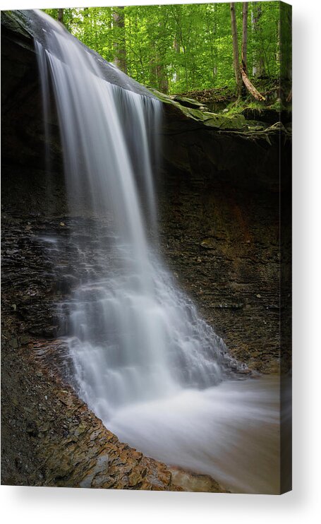 Photo Of The Month Acrylic Print featuring the photograph Blue Hen Falls and Alcove by TM Schultze