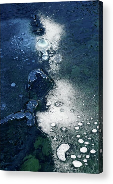 Ice Acrylic Print featuring the photograph Blue Ice by Cate Franklyn