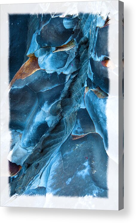 Abstract Acrylic Print featuring the photograph Blue Pattern 1 by Jonathan Nguyen