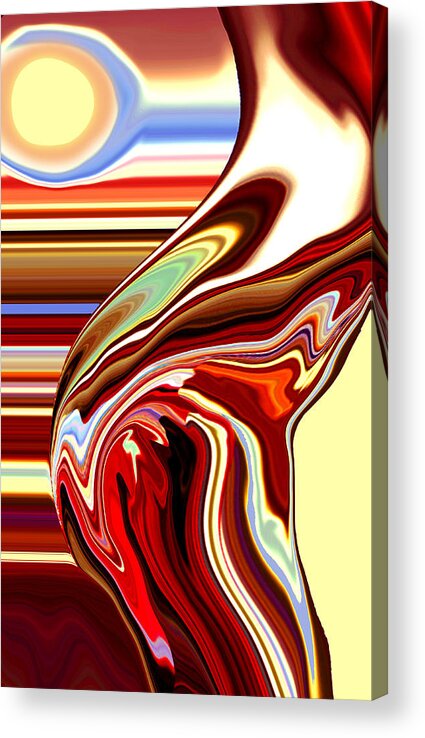 Book Cover Acrylic Print featuring the painting Body Heat I by Donna Proctor