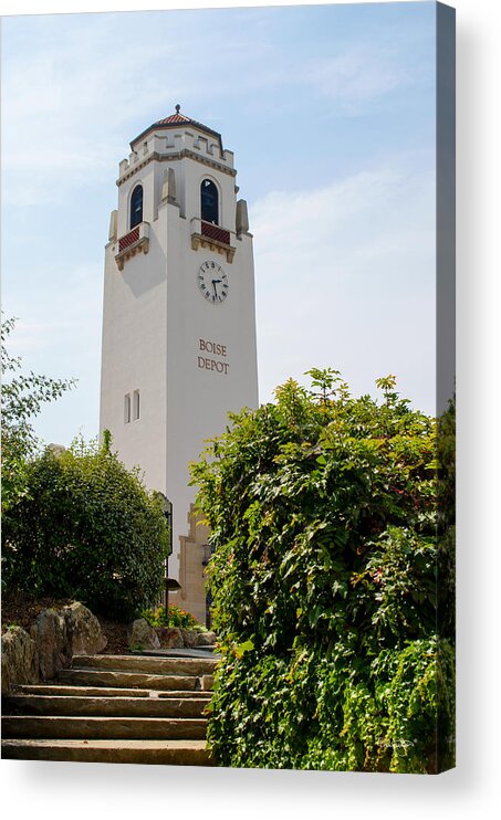 Boise Acrylic Print featuring the photograph Boise Depot Tower by Shanna Hyatt