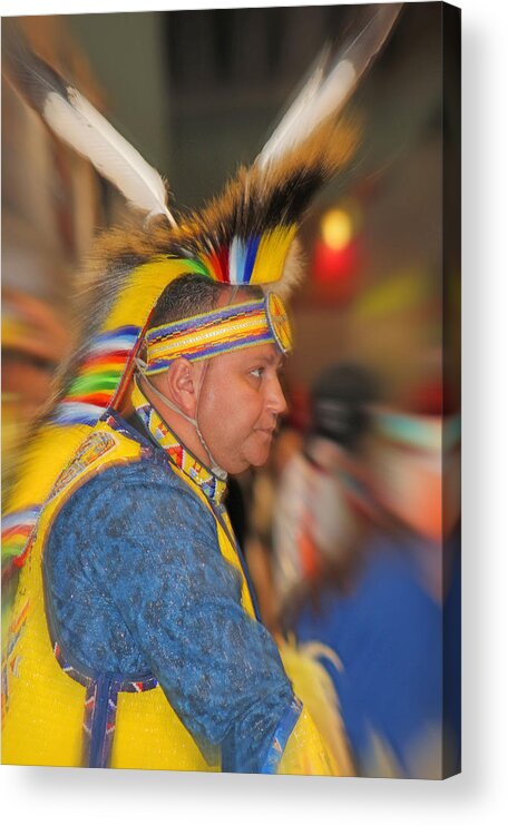 Native Americans Acrylic Print featuring the photograph Bold and Proud by Audrey Robillard