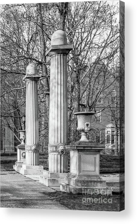 Bowdoin Acrylic Print featuring the photograph Bowdoin College Gateway by University Icons