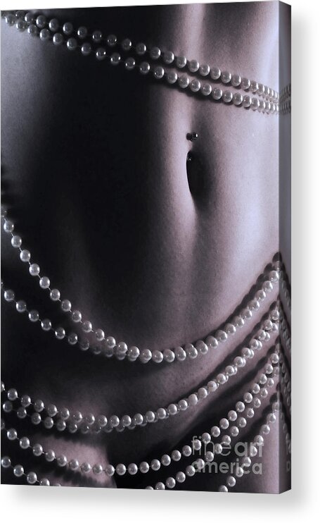 Artistic Acrylic Print featuring the photograph Brisk Pearls by Robert WK Clark