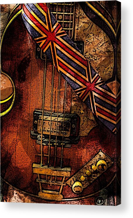 Guitar Acrylic Print featuring the photograph British invasion by John Stuart Webbstock