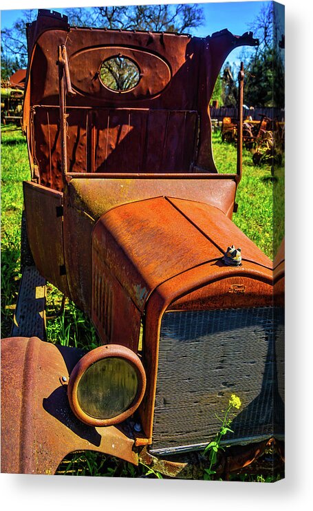 Truck Acrylic Print featuring the photograph Broken Down Ford by Garry Gay