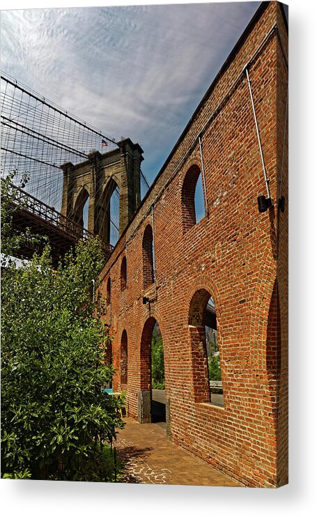 Brooklyn Bridge Acrylic Print featuring the photograph Brooklyn Bridge by Doolittle Photography and Art