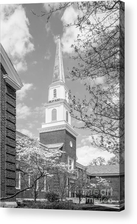 Butler University Acrylic Print featuring the photograph Butler University Robertson Hall by University Icons