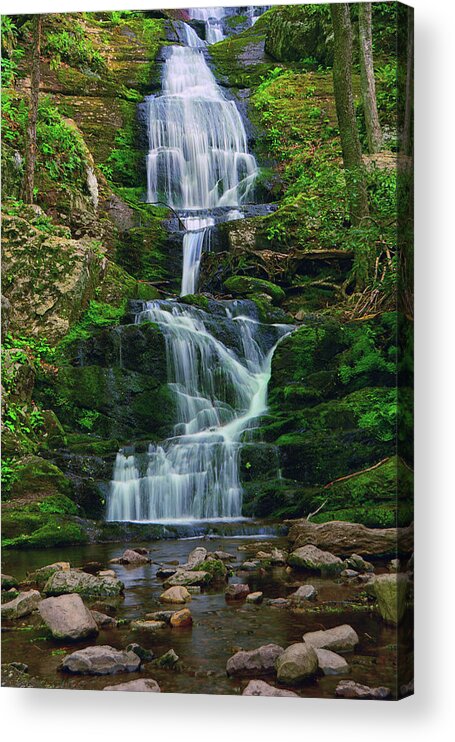 Buttermilk Falls Acrylic Print featuring the photograph Buttermilk Falls 5 by Raymond Salani III