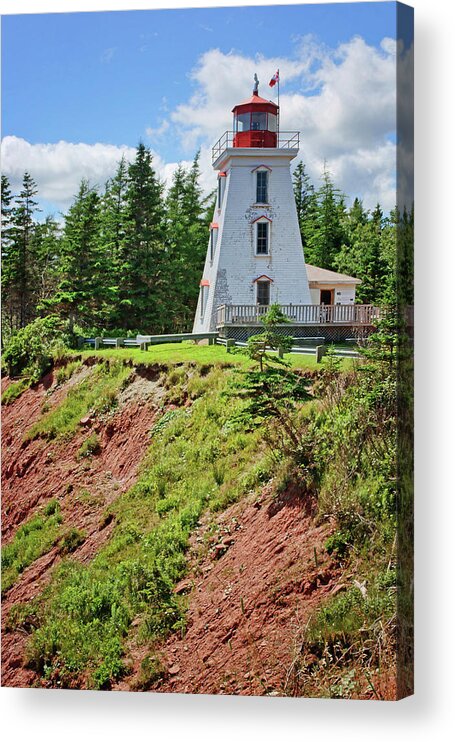 Cape Bear Lighthouse Acrylic Print featuring the photograph Cape Bear Lighthouse - 2 by Nikolyn McDonald