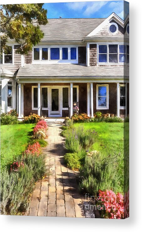 House Acrylic Print featuring the photograph Cape Cod Home by Edward Fielding