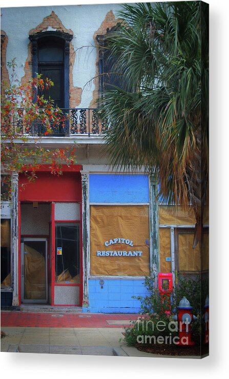 Scenic Tours Acrylic Print featuring the photograph Capitol Restaurant by Skip Willits