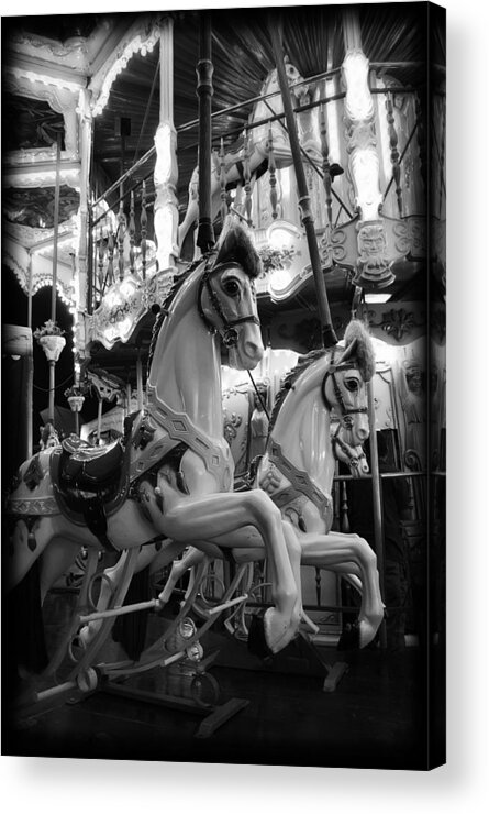 Carousel Acrylic Print featuring the photograph Carousel Horses No.2 by Tammy Wetzel