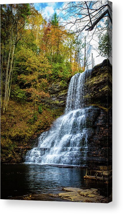 Landscape Acrylic Print featuring the photograph Cascades Lower Falls by Joe Shrader