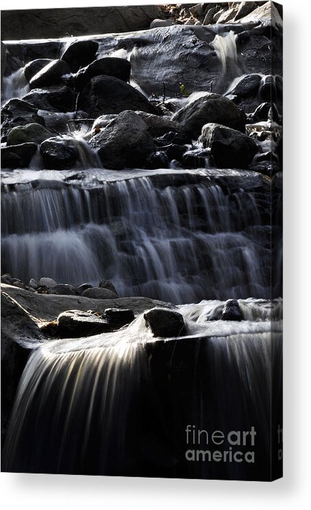 Clay Acrylic Print featuring the photograph Cascading Falls by Clayton Bruster