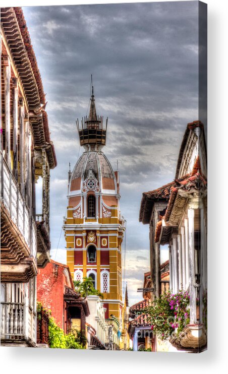 Cartagena Acrylic Print featuring the photograph Cathedral of Cartagena by Bob Hislop