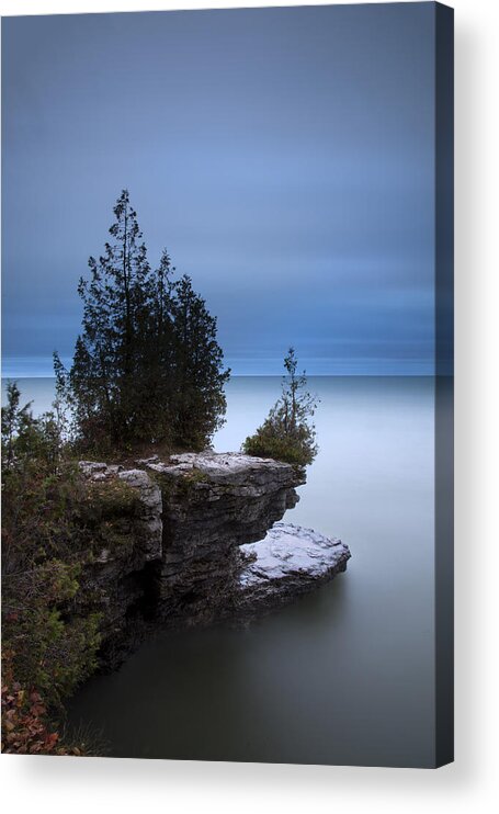 Wisconsin Acrylic Print featuring the photograph Cave Point by CA Johnson