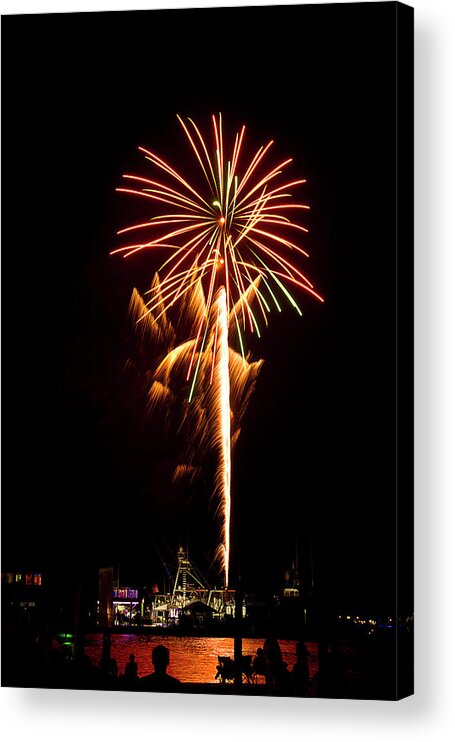 Fireworks Acrylic Print featuring the photograph Celebration Fireworks by Bill Barber