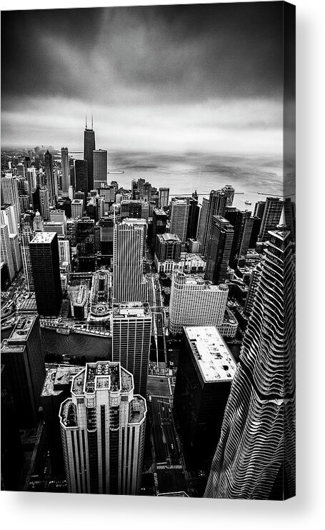 Chicago Acrylic Print featuring the photograph Chicago from Above by Andrew Soundarajan