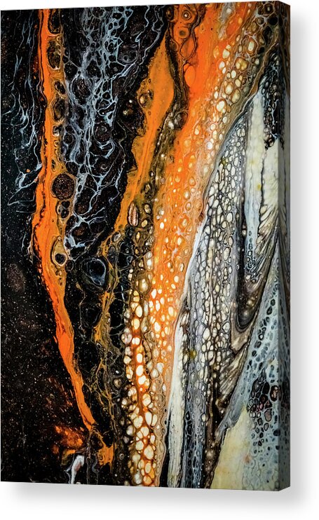 Contemporary Acrylic Print featuring the painting Chobezzo Abstract series 2 by Lilia S