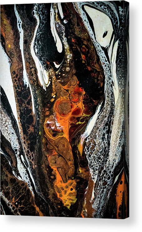 Contemporary Acrylic Print featuring the painting Chobezzo Abstract series 3 by Lilia S