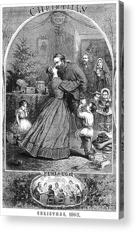 1863 Acrylic Print featuring the photograph Civil War: Christmas by Granger