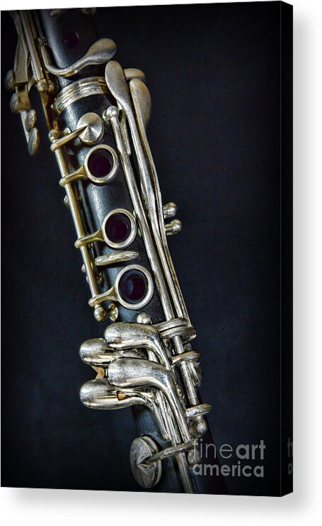 Paul Ward Acrylic Print featuring the photograph Clarinet by Paul Ward