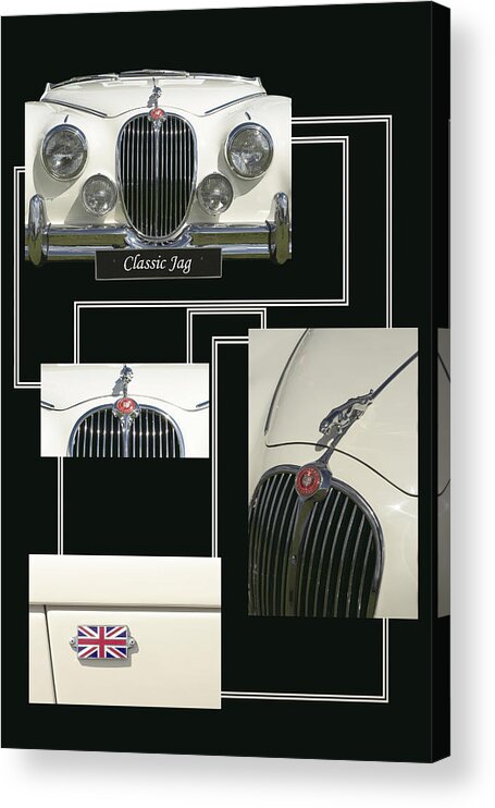Classic Acrylic Print featuring the photograph Classic Jag by Hazy Apple