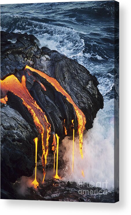 Amaze Acrylic Print featuring the photograph Close-Up Lava by Don King - Printscapes