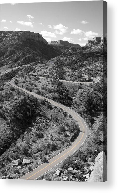 Cnm Switchbacks Acrylic Print featuring the photograph CNM Switchbacks by Dylan Punke