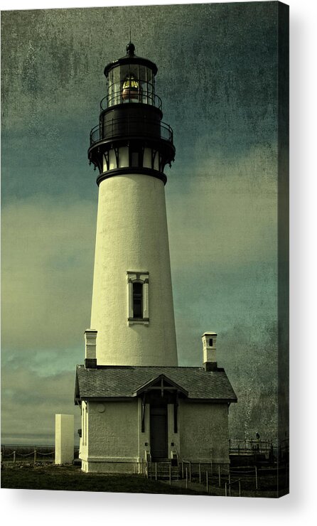 Yaquina Head Lighthouse Acrylic Print featuring the photograph Coastal Breeze At Yaquina Head by Thom Zehrfeld