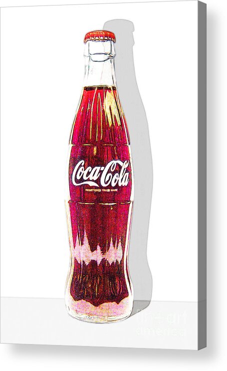 Coke Bottle Acrylic Print featuring the photograph Coca Cola Coke Bottles 20160220 by Wingsdomain Art and Photography