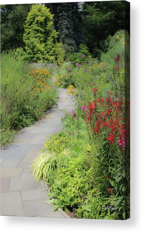  Acrylic Print featuring the photograph Colorful Pathway by Deborah Crew-Johnson