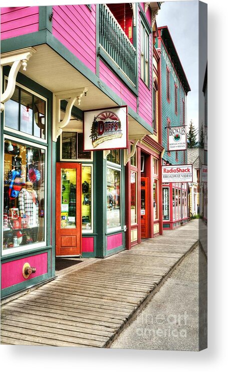 Colors Of Skagway Acrylic Print featuring the photograph Colors Of Skagway by Mel Steinhauer
