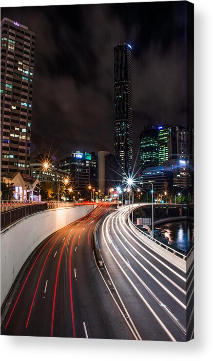 Color Acrylic Print featuring the photograph Colors Of The City by Parker Cunningham