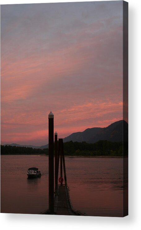 Columbia Acrylic Print featuring the photograph Columbia Dusk by Dylan Punke