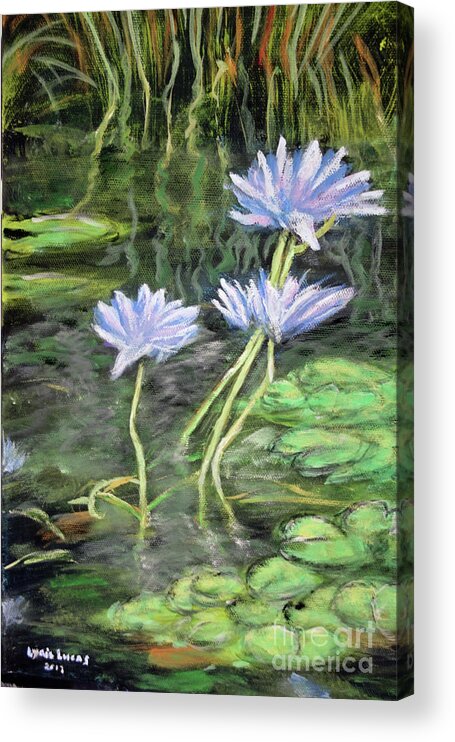 Flowers Acrylic Print featuring the painting Connections by Lyric Lucas
