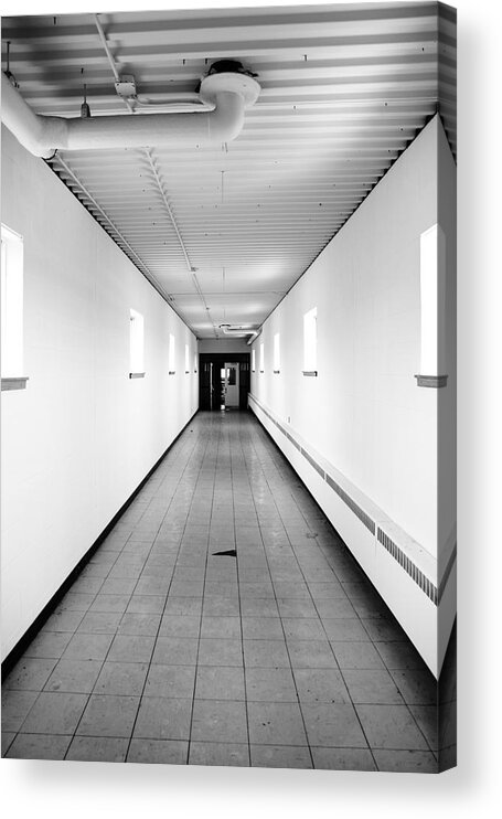 Vanishing Point Acrylic Print featuring the photograph Corridor by Kreddible Trout
