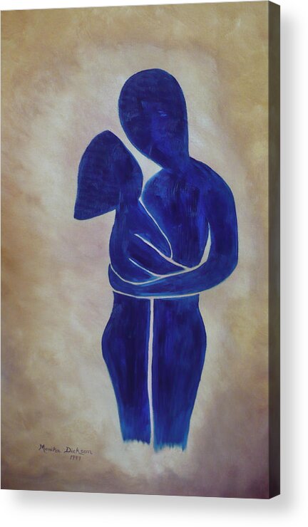 Couple Acrylic Print featuring the painting Couple by Monika Shepherdson