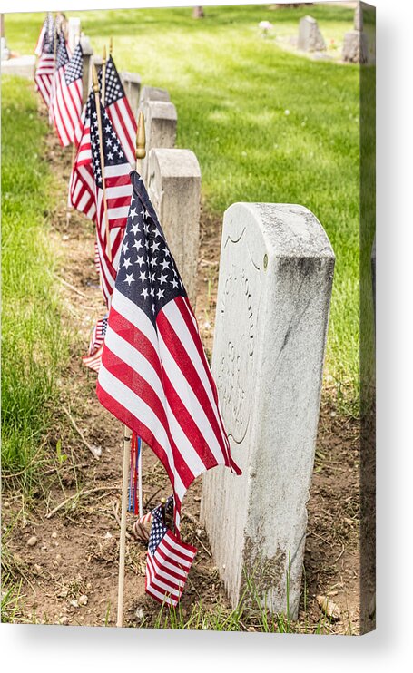 Memorial Acrylic Print featuring the photograph Courage Desire to Live Readiness to Die by James BO Insogna